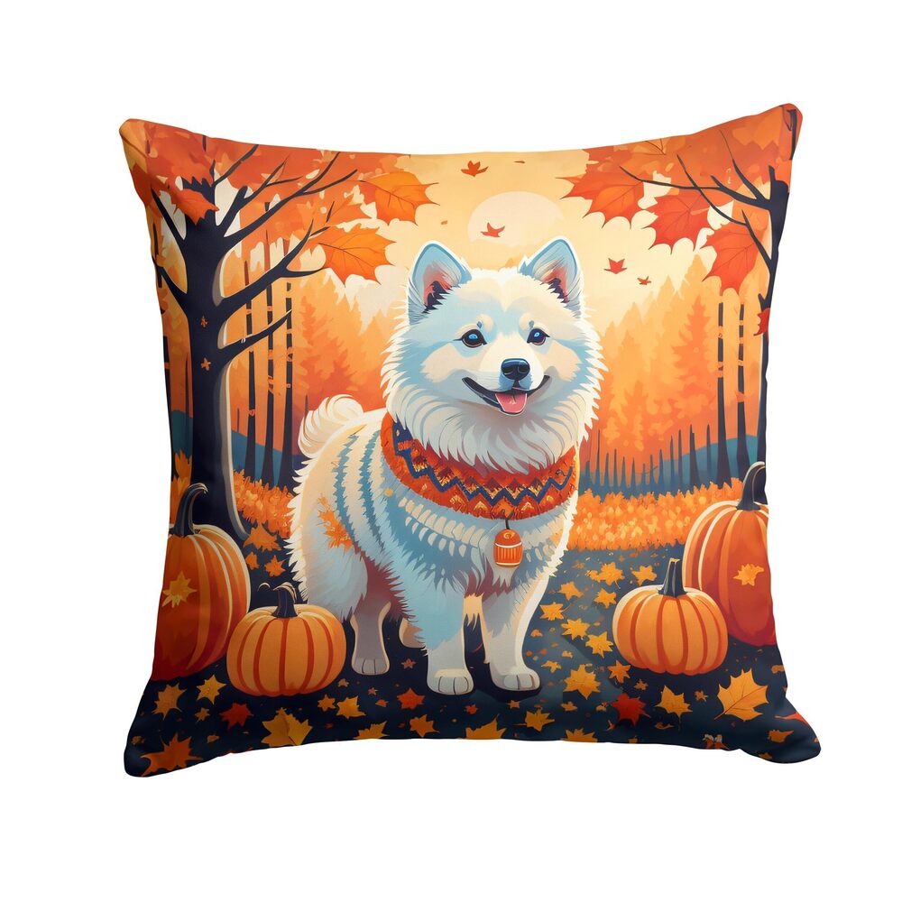 6721 DAC1006PW1818 American Eskimo Fall Fabric Decorative Pillow Machine